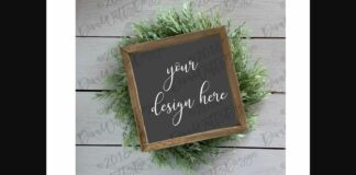 Farmhouse Style Sign Mockup Poster 1