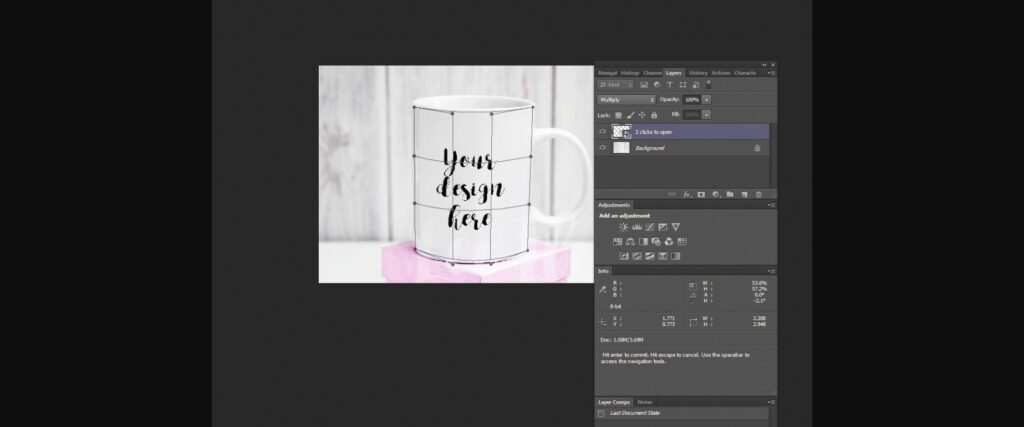 Feminine Modern Coffee Mug Mockup Poster 5