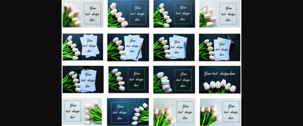 Flowers Mockup Styled Stock Photography Stock Photo Poster 1