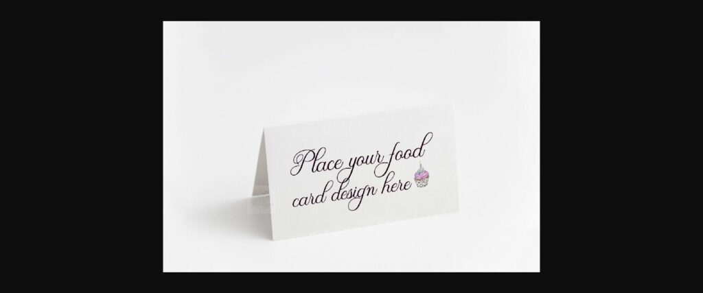 Food Table Catering Card Mock Up Poster 1