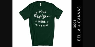 Forest Bella Canvas 3001 Mockup T-Shirt Poster 1