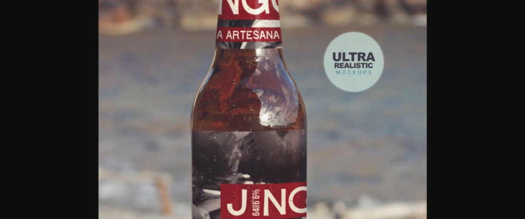 Formentera Beach View Duo | Beer Mockups Poster 5