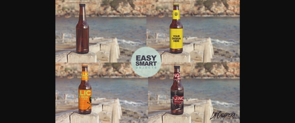 Formentera Beach View Duo | Beer Mockups Poster 6