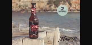 Formentera Beach View Duo | Beer Mockups Poster 1