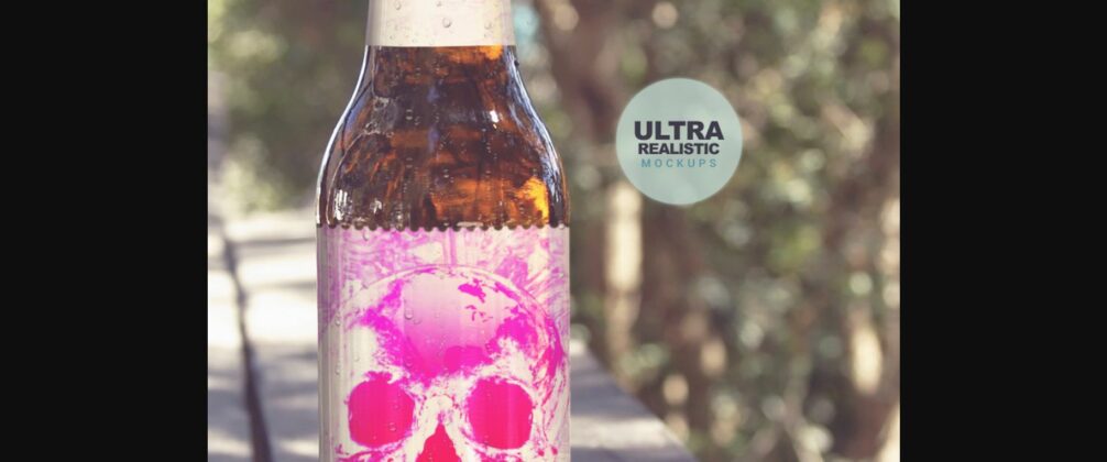 Formentera Beach Walkway | Beer Mockup Poster 5