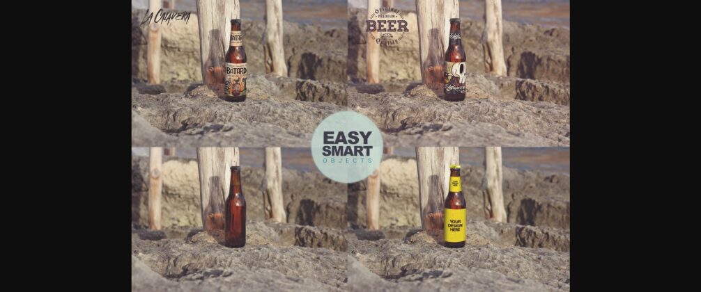 Formentera Coastal View | Beer Mockup Poster 4