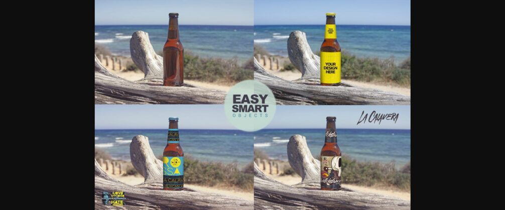 Formentera Coastal Walk View | Beer Mockup Poster 4