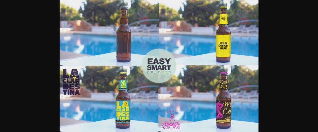 Formentera Lounge Club Pool | Beer Mockup Poster 4