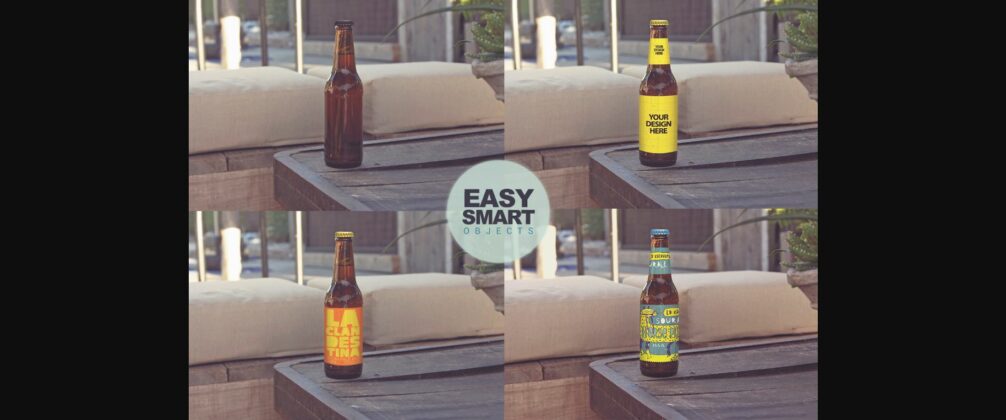 Formentera Lounge Club Style Duo | Beer Mockups Poster 4