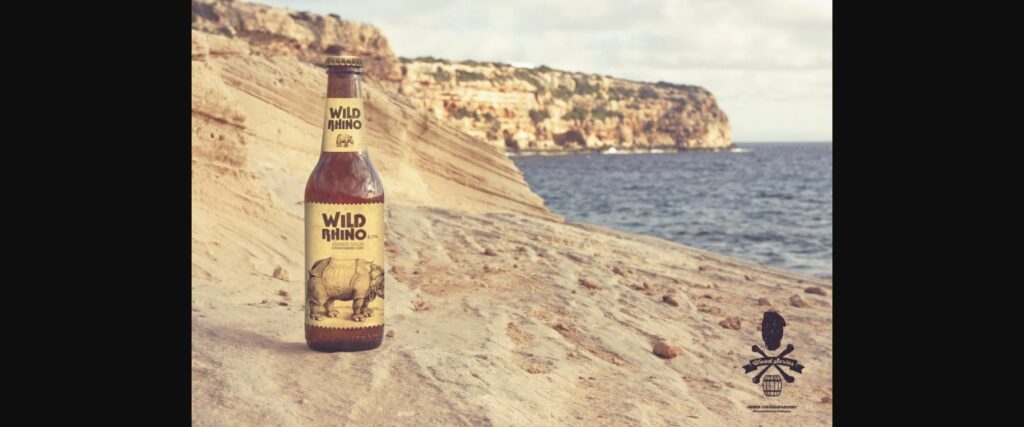 Formentera Sandstone Beach | Beer Mockup Poster 1