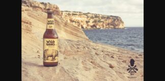 Formentera Sandstone Beach | Beer Mockup Poster 1