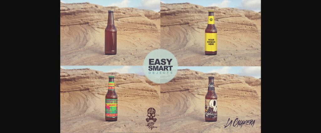 Formentera Sandstone Passage | Beer Mockup Poster 4