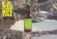 Formentera Stone Beach | Beer Mockup Poster 1