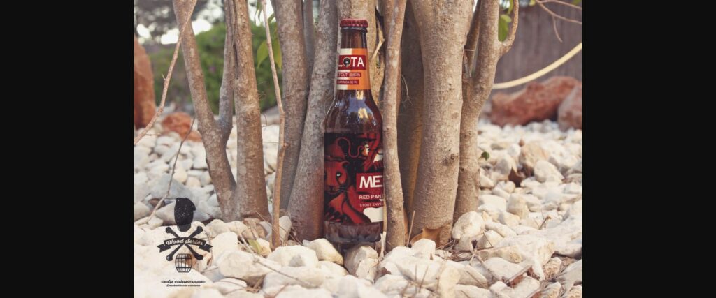 Formentera White Stone Beach | Beer Mockup Poster 1