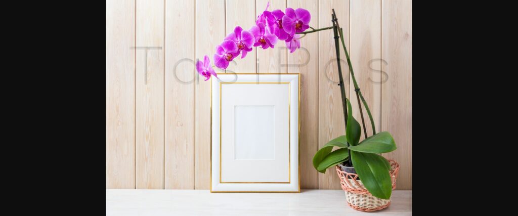 Gold Decorated Frame Mockup Poster 5