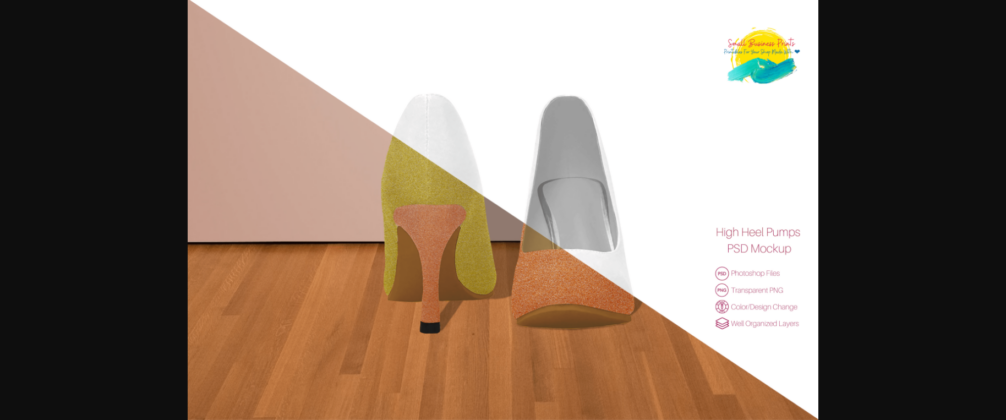 High Heel Pumps Mockup Poster 4