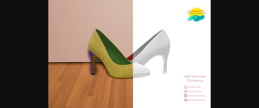 High Heel Pumps Mockup Poster 1