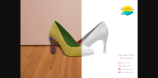 High Heel Pumps Mockup Poster 1