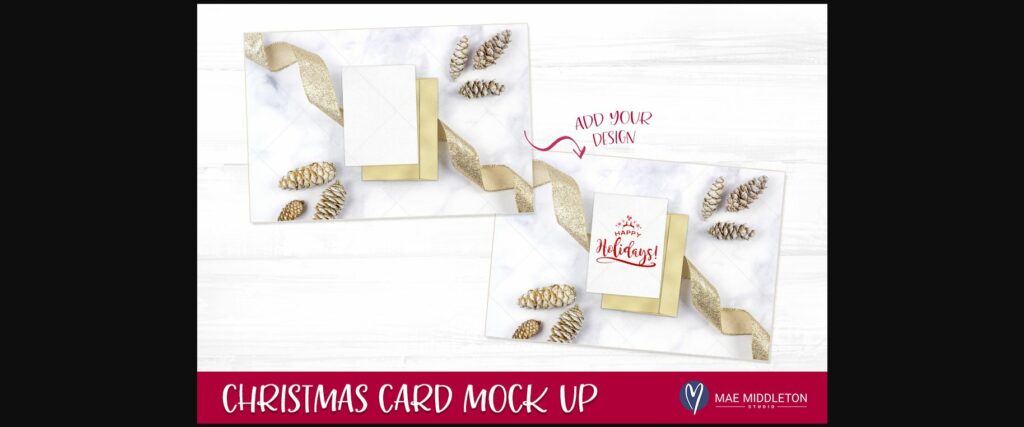 Holiday / Christmas Card / Stationery Mock Up Poster 4