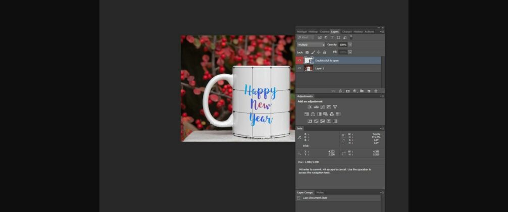 Holiday Red Mockup Sublimation Mug Poster 4