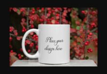 Holiday Red Mockup Sublimation Mug Poster 1