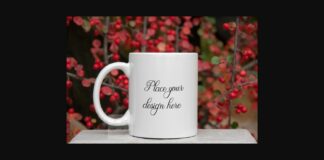 Holiday Red Mockup Sublimation Mug Poster 1