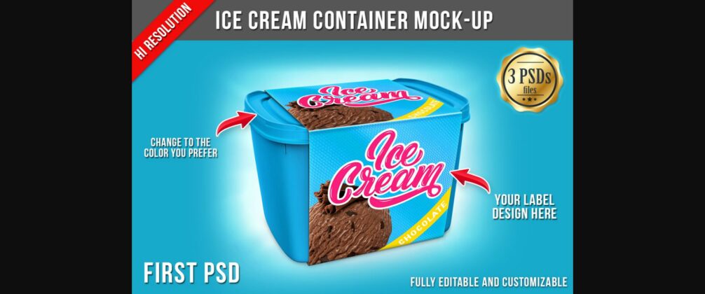 Ice Cream Mockup Poster 1