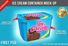 Ice Cream Mockup Poster 1