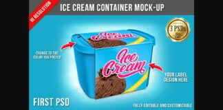 Ice Cream Mockup Poster 1