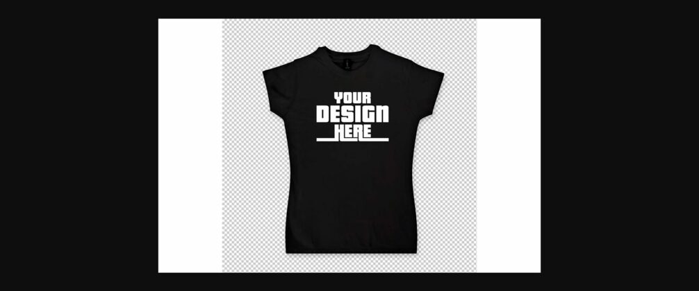 Lady T-shirt Mock Up Psd File with Layers Poster 5