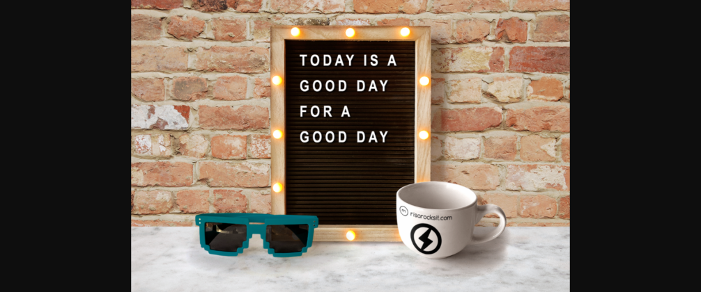 Letter Board and Mug Mockup Poster 5