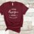 Maroon Bella Canvas 3001 T Shirt Mockup