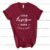 Maroon Bella Canvas 3005 V Neck Mockup