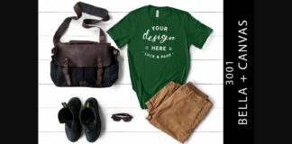 Mens Bella Canvas Evergreen Mockup Shirt Poster 1