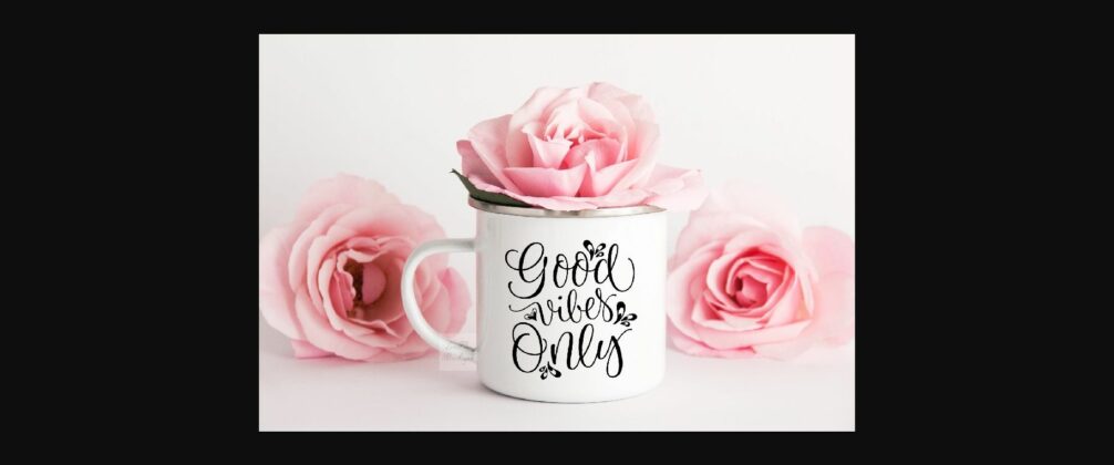 Metal Enamel Pink Mug Mockup Poster 2