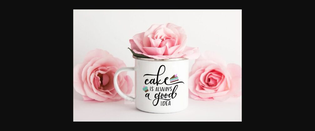 Metal Enamel Pink Mug Mockup Poster 6