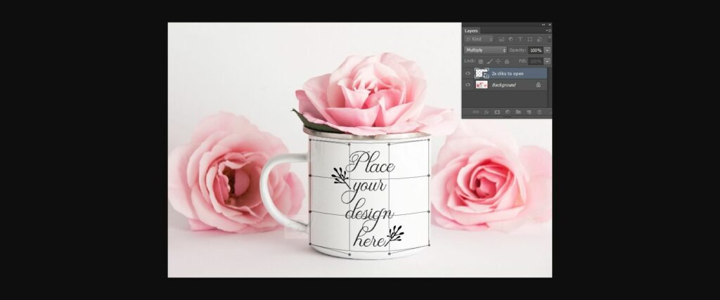 Metal Enamel Pink Mug Mockup Poster 7