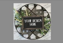 Mock-Up Farmhouse Sign Poster 1