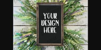 Mock-Up Farmhouse Sign Poster 1