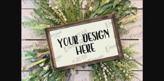 Mock-Up Farmhouse Sign Poster 1