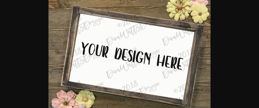 Mock-Up Farmhouse Sign Poster 1