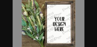 Mock-Up Farmhouse Sign Poster 1