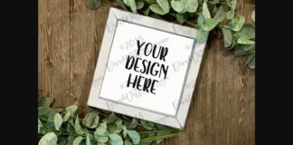 Mock-Up Farmhouse Sign Poster 1