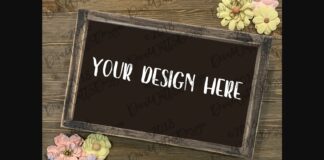 Mock-up Farmhouse Sign Poster 1