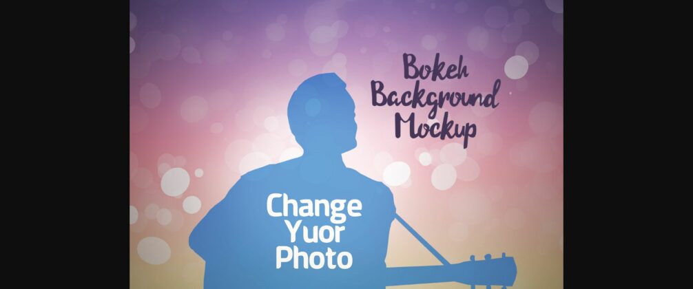 Mockup Bokeh Background Poster 5