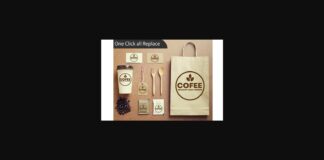 Mockup Brand Logo Coffe Poster 1