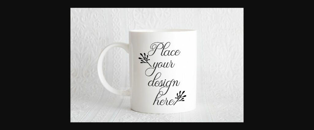 Mockup White Mug Minimal Feminine Photo Poster 1