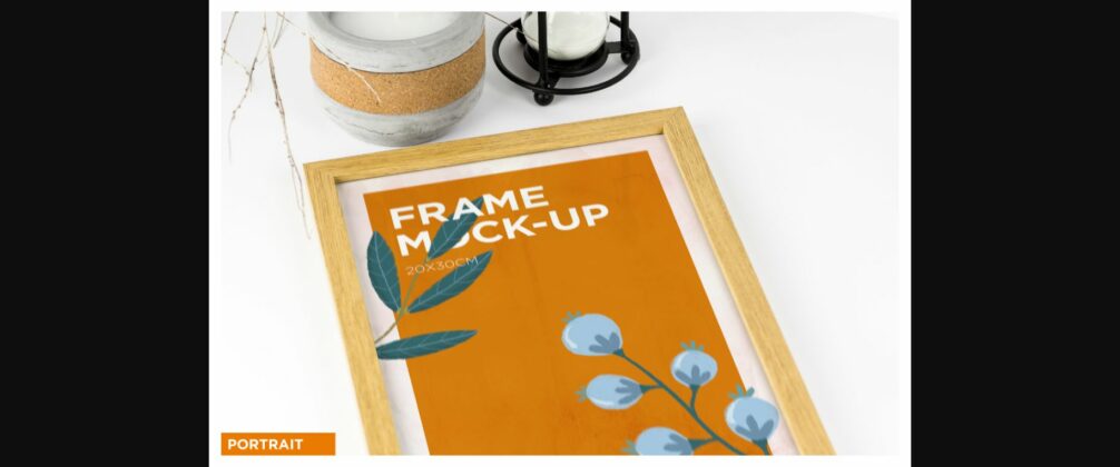 Natural Wood Frame Mockup Poster 5