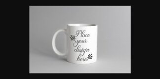 Neutral White Mug Coffee Cup Mockup Poster 1