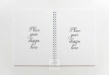 Notebook Notepad Mockup Poster 1